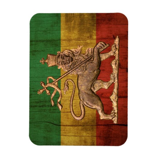 Lion of Judah - Rastafara - Reggae Rasta Magnet マグネット (縦)