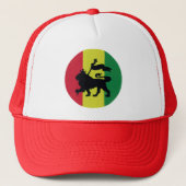 Lion of Judah - Reggae Rasta Roots - Trucker Cap  キャップ (正面)