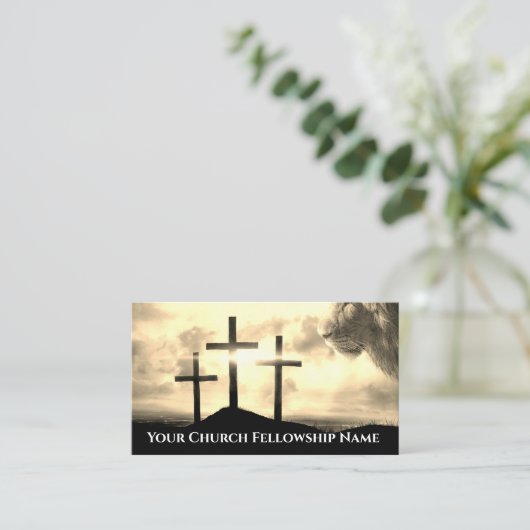 Lion of Judah Three Crosses Golden Sunset Church 名刺 (スタンド正面)
