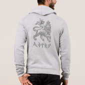 Lion of Judah Tripe of Judah Selassie I Jah Rasta パーカ (裏面)