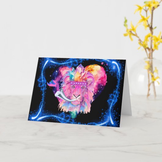 Lion Of Judah Triumphs Greeting Card カード (黄色い花)