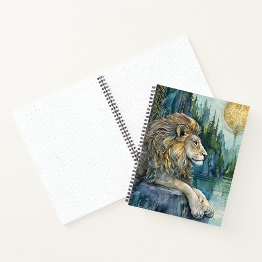 Lion of the Enchanted Realm Bullet Journal ノートブック (内部)