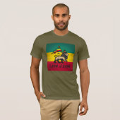 Lion of Zion - Jah Army - Haile Selassie - Shirt Tシャツ (正面フル)