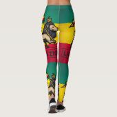 Lion of Zion - Rastafari - Power Yoga Leggings レギンス (裏面)