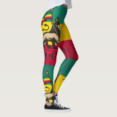 Lion of Zion - Rastafari - Power Yoga Leggings レギンス (右)
