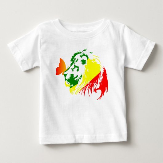 LION PAPILLON FLY ベビーTシャツ (正面)