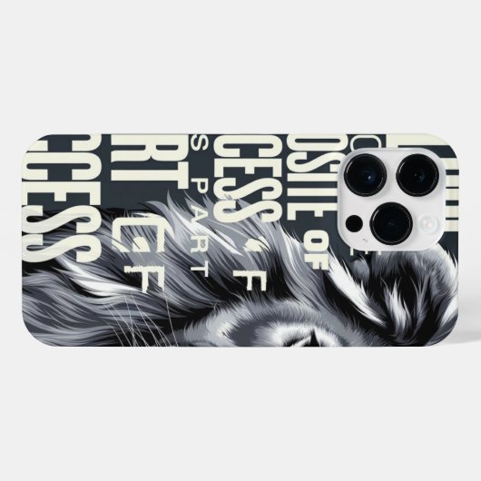 Lion phone case iPhoneケース (裏面横)