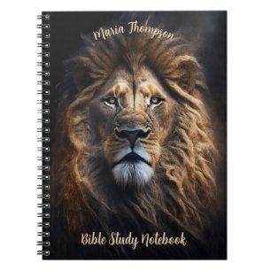 Lion Photo Notebook Your Text & Image パーソナライズされた ノートブック