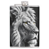 Lion Portrait フラスク (正面)