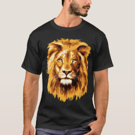 lion portrait tシャツ