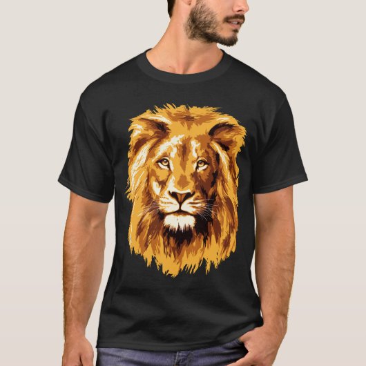 lion portrait tシャツ (正面)