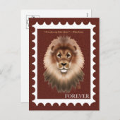 Lion Postage Stamp Postcards シーズンポストカード (正面/裏面)
