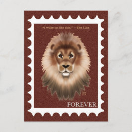 Lion Postage Stamp Postcards シーズンポストカード