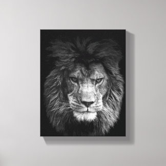 Lion Poster Löwe Leinwand BLACK キャンバスプリント