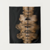 Lion Pride Drinks at the Water Hole at Night タペストリー (正面)