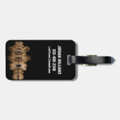 Lion Pride Drinks at the Water Hole at Night ラゲッジタグ (裏面横)