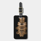 Lion Pride Drinks at the Water Hole at Night ラゲッジタグ (正面縦)