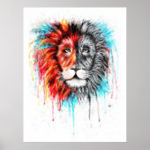 Lion Print Poster! ポスター (正面)
