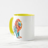 Lion puissant roi des animaux. マグカップ (正面左)