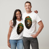 Lion Rasta Hat T-Shirt – Chill Urban Design Tシャツ (ユニセックス)