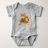 Lion Roar Created by Mommy & Daddy T-Shirt ベビーボディスーツ (正面)