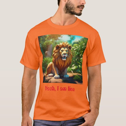 Lion : Roar of Agony T-Shirtデザイン Tシャツ (正面)