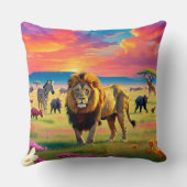 "Lion’s Kingdom" クッション (裏面)