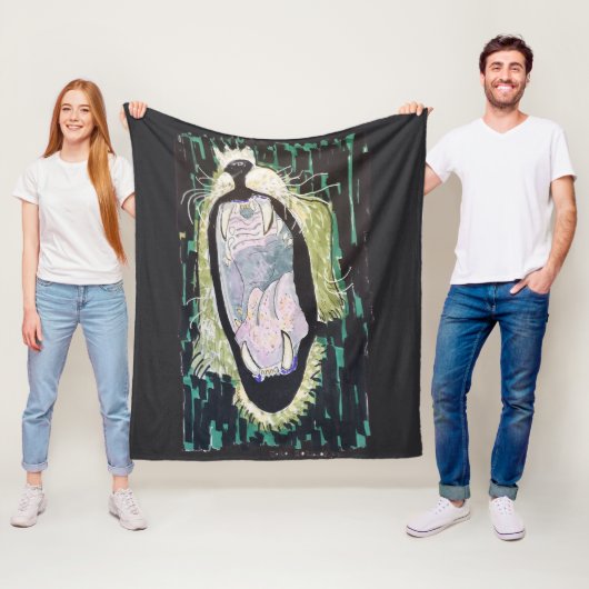 Lion’s Roar フリースブランケット (インサイチュ)