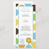 Lion Safari Zoo Animal 25枚のメニューカードジャングル王 メニュー (正面/裏面)