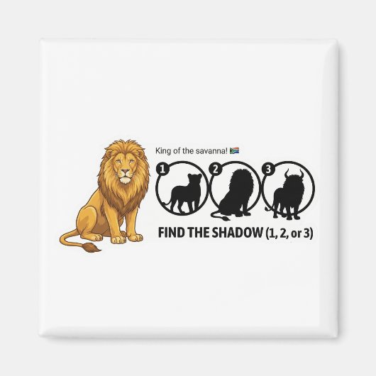 Lion Shadow Matching マグネット (正面)