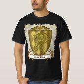 Lion Shield Family Crest Surname Tシャツ (正面)