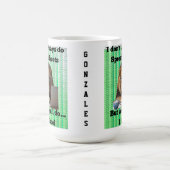 Lion Spreadsheet Mug コーヒーマグカップ (中央)