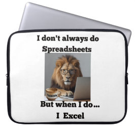 Lion spreadsheet office laptop sleeve ラップトップスリーブ