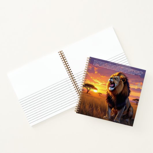 Lion Symbolism ノートブック (内部)