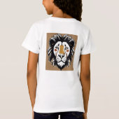 LION -T – シャツ – ライオンTシャツデザイン (裏面)