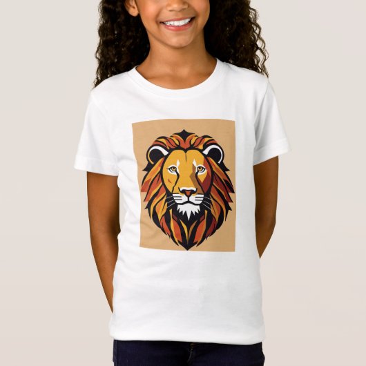 LION -T – シャツ – ライオンTシャツデザイン (正面)