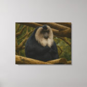 Lion-Tailed Macaque in Forest Sanctuary キャンバスプリント (正面)