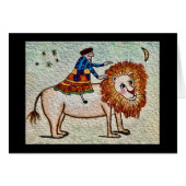 Lion Tamer Greeting Card (正面横)