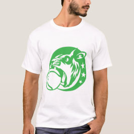 lion tennis logo sport animal 5028 tシャツ