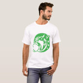 lion tennis logo sport animal 5028 tシャツ (正面フル)