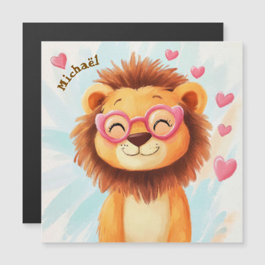 Lion Valentine's Day Heart Kids School (正面/裏面)