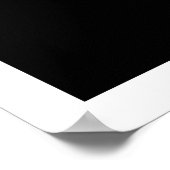 Lion Wall Art Black and White Side Profile with ポスター (角)