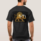 lion white crescent black tee tシャツ (裏面)