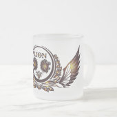 LION-Wing Glass Mug フロストグラスマグカップ (正面右)
