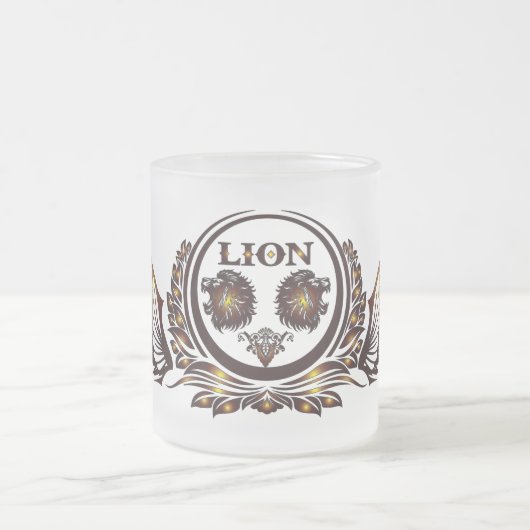 LION-Wing Glass Mug フロストグラスマグカップ (中央)
