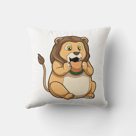 Lion with Burger クッション (裏面)