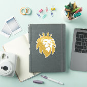 Lion With Crown - Gold Style 1 シール (iPadカバー)
