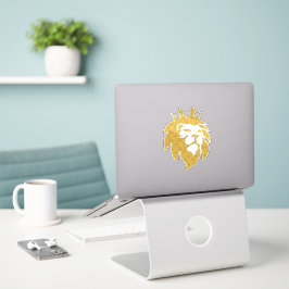Lion With Crown - Gold Style 1 シール