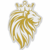 Lion With Crown - Gold Style 2 シール (正面)
