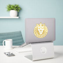 Lion With Crown - Gold Style 4